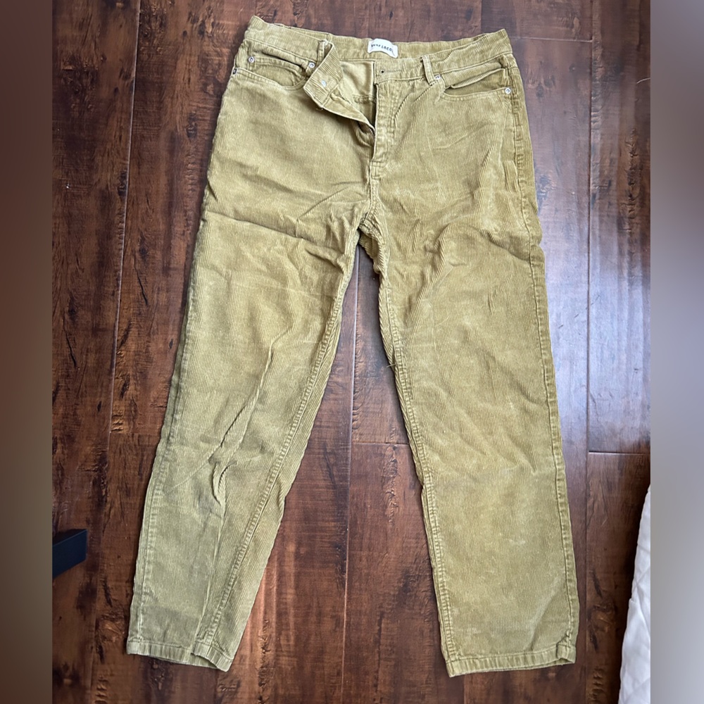 surf locos brand green corduroy pants size 28